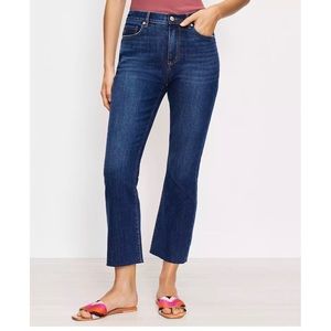 Loft High Waist Kick Crop Jeans Size 8/29